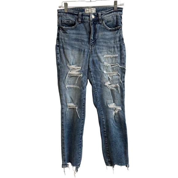 BKE Denim - BKE Denim Buckle Parker Universal Fit High Rise Distressed Jeans Womens Size 26